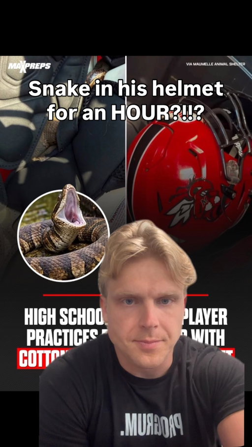 That poor snake! 
-
S/o @maxpreps