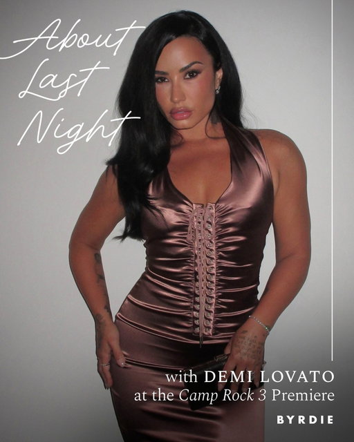 Last night, @ddlovato hit the carpet for the Camp Rock 3 premiere, wearing a sultry makeup look inspired by 2000s supermodels. Ahead, her makeup artist @loftjet fills us in on how he created the @hauslabs look that will be living rent-free in our brains.

📸: @loftjet

#camprock #demilovato