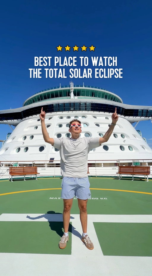 If you can watch the total solar eclipse while on the FlowRider… give us a call (and send pics for proof).⁣
⁣
📍Liberty of the Seas, sailing from Southampton, England