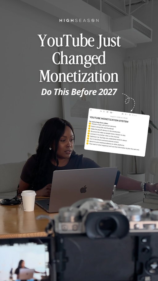 If getting monetized on YouTube has been sitting on your 2026/2027 goal list… this update just gave you a pretty good reason to move it up. 

→ Comment “YT” and we’ll send you our full video breaking down the updates, the 8 steps we’d take to get monetized on YouTube before that 2027 date, and the real math behind how many views you *ACTUALLY* need to hit 4,000 watch hours.

Starting February 1st, 2027, the watch-hour requirement for new channels applying for full ad revenue is jumping from 4,000 to 8,000 hours for long-form and 10 million views to 20 million views for Shorts (in the last 90 days).

That’s a BIG difference.

But you still have time to qualify under the current requirements, and we’d use that time very intentionally.

This news may be disheartening… but trust us as you can make it happen if you commit right now. 

Also even if you don’t hit this deadline… monetization is still possible, you’ll just make life WAY easier for yourself if you work towards this before the requirement doubles.  Rooting for you ✨