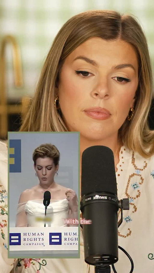 Anne Hathaway is having a moment right now, but let’s not forget about this moment at the HRC. 🙄 It’s a no from me.