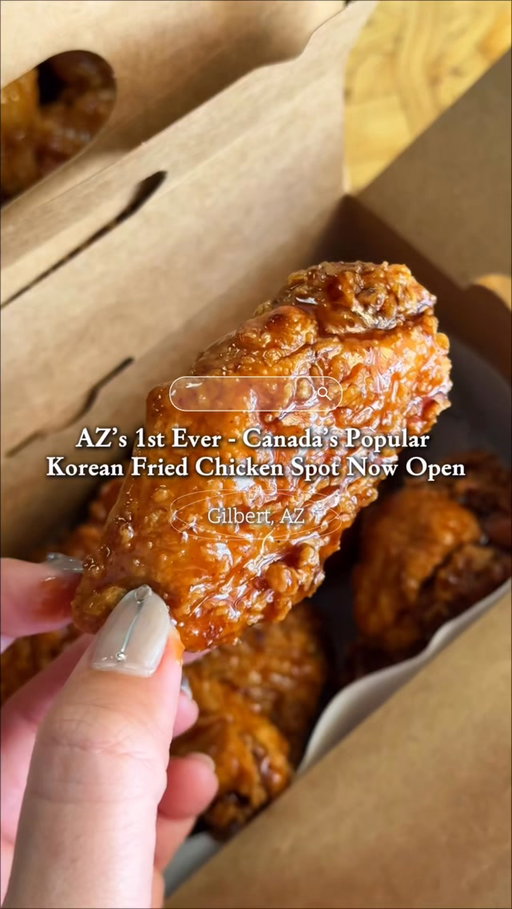 🔥 New Spot Review! Korean Fried Chicken

We finally tried the brand new Korean fried chicken spot in Gilbert, AZ! This popular concept originated in Canada (from what I gathered). 

We appreciate that they fry their chicken to order. Keeping it hot & fresh. The chicken was cooked through. Batter was light and crispy - that’s what they are known for. We just prefer a balance flavor of sweet and salty rather than sweet. To each their own on this! Just be aware.

✨ Still worth a visit if you LOVE Korean fried chicken. 

What we tried:
Half & Half - Soy Garlic + Herb & Garlic
Full Size - Soy Gangjung*
Shake Shake fries - cheese*
* what we would order again

📍  Chicko Chicken
🗺️ 1395 E Warner Rd, Suite 100, Gilbert, AZ 85296

Have you been? Would you go?

#gilbertfoodie #azeats #koreanfriedchicken #koreanfood #arizonafood