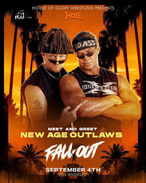 🚨 LOS ANGELES… OH, YOU DIDN’T KNOW?! 👀🔥

The legendary NEW AGE OUTLAWS are coming to FALLOUT for an exclusive MEET & GREET! 💥

📍 Los Angeles
🗓️ September 4th
🎟️ PRE-SALE AVAILABLE NOW — LINK IN BIO!

YOU BETTER CALL SOMEBODY! 🔥