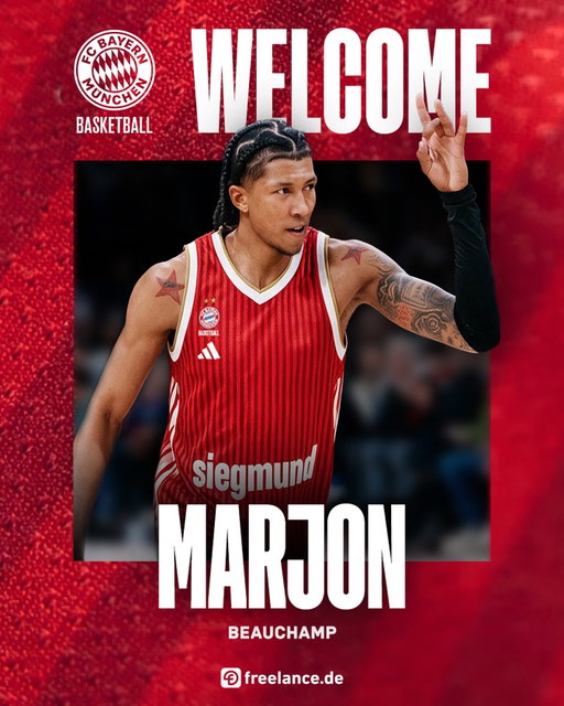 𝐖𝐄𝐋𝐂𝐎𝐌𝐄 𝐌𝐀𝐑𝐉𝐎𝐍 👋

Wir verpflichten den US-Nationalspieler MarJon Beauchamp.

@freelancede wünscht viel Erfolg im neuen Job.
___

We have signed MarJon Beauchamp! Welcome to Munich @justmarjon 🤜🤛

𝐅𝐂𝐁𝐁 | 𝐀 𝐍𝐄𝐖 𝐂𝐇𝐀𝐏𝐓𝐄𝐑