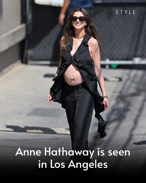 Anne Hathaway is seen at ‘Jimmy Kimmel Live!’ on August 10, 2026 in Los Angeles, California. (Photo by PG/Bauer-Griffin/GC Images)