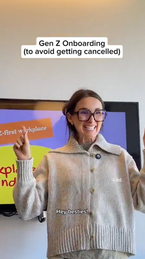 #AD This is YOUR office bestie. Savor your lunch break with these new @jamba sandwiches (currently being tested at 100 stores nationwide)!! My personal favorite is the PB Nutella Crunch😋 #comedy #corporate #9to5 #HRannouncements