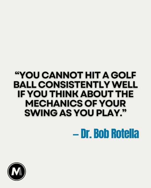 The range is where you build mechanics. The course is where you have to let them go and trust what you've built.

Players who struggle to transfer their game are usually still thinking swing thoughts over the ball during competition — analyzing instead of executing. The players who transfer it best have already done that thinking on the range, so all that's left on the course is commitment.

Save this one for the next time you catch yourself overthinking a shot.