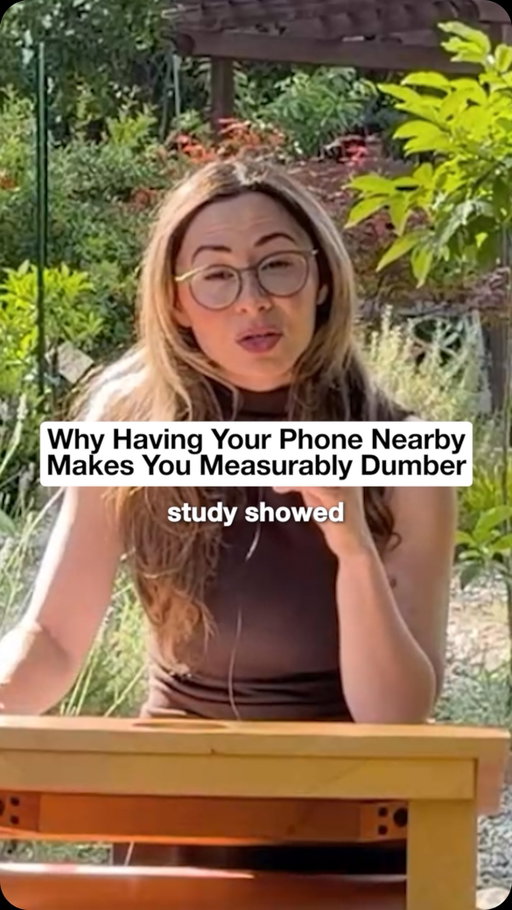 One of the most striking studies ever seen in this field brought hundreds of high performers into a lab, powered their phones completely off, and split them into three groups based on where the phone was located. Scores on attention, memory, and fluid intelligence dropped measurably as the phone got closer, and the researchers concluded that the mere presence of a phone reduces brain power even when it is off and face down.

#SaharYousef #BecomingSuperhuman #DigitalWellbeing