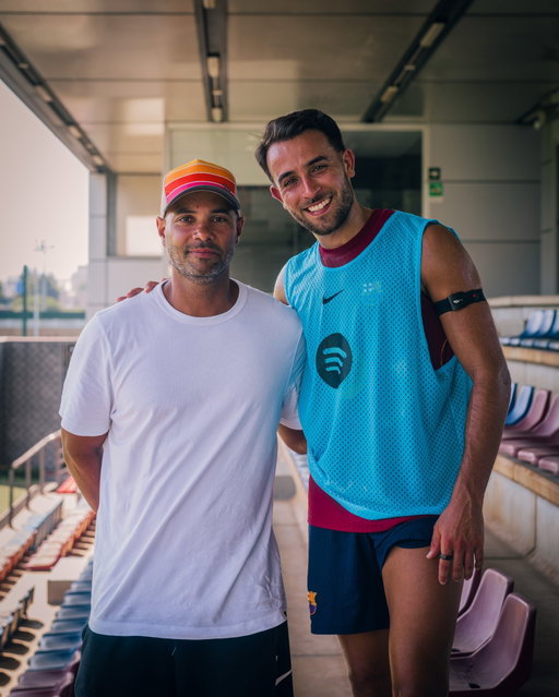 Jordi Fernández, head coach of the @brooklynnets , visited us today at the training session! 🏀
