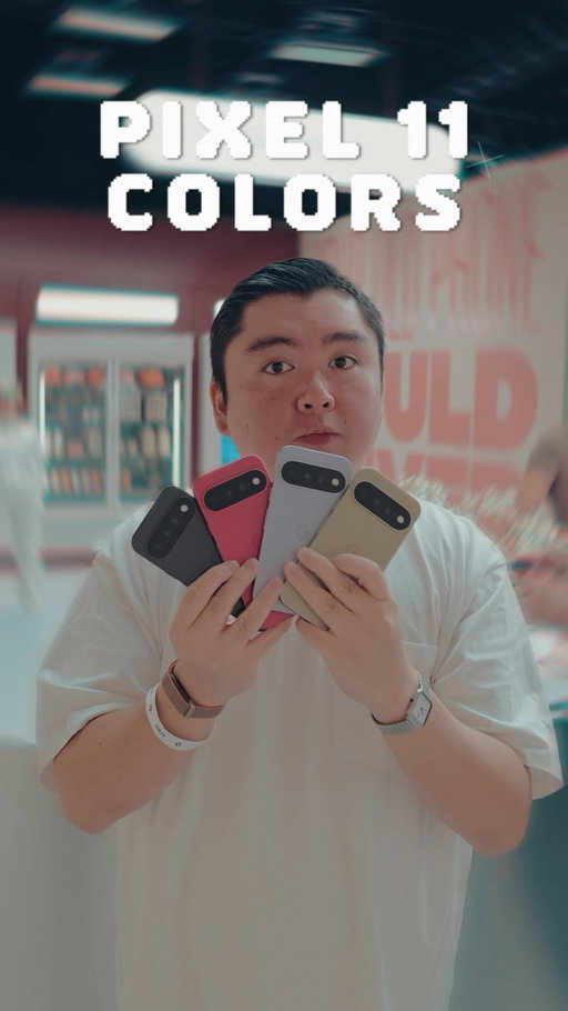 Google Pixel hands down wins for the best colored phones. I love all the colors for the base Pixel 11. My favorite is that Hibiscus colorway. It’s so bright in person! 
#GooglePixel #Pixel11 #Tech #reels #explore