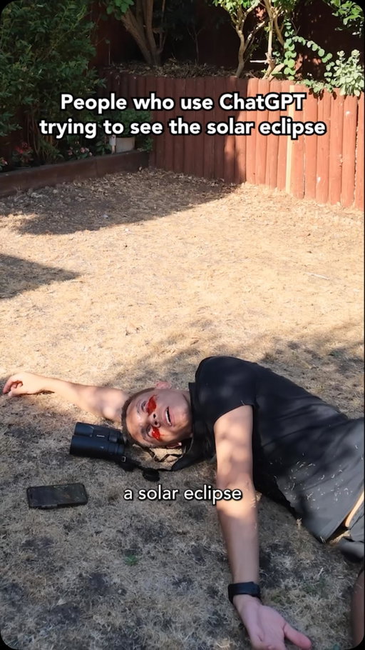 Good catch!

#solareclipse #eclipse #skit #comedy #chatgpt