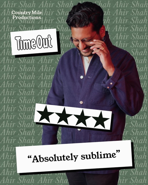 It’s a gorgeous ⭐️⭐️⭐️⭐️ for the “absolutely sublime” @ahirshah from @timeoutedinburgh 😍😍

Sold out at #edfringe until the 23rd! Grab a ticket now for the final week or Ahir’s huge extra show at McEwan Hall on Aug 21!

🎫 link in bio