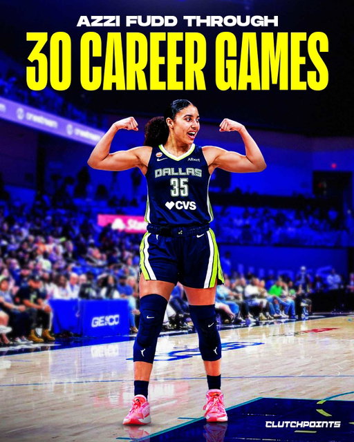 Through just 30 career WNBA games, Azzi Fudd has put together a start that's drawing comparisons with some of the greatest players in league history.

Through 30 games, Fudd has:

🔹 More points than Maya Moore
🔹 More three-pointers than Diana Taurasi
🔹 More steals + blocks than A'ja Wilson
🔹 Higher field-goal percentage than Breanna Stewart
🔹 Higher three-point percentage than Kelsey Mitchell
🔹 More wins than Candace Parker

It's still early in her career, but Fudd's rookie campaign has been nothing short of remarkable.

Is Azzi putting together one of the greatest 30-game starts in WNBA history? 🤔

(Via Real App.)

#azzifudd #dallas #wings #wnba