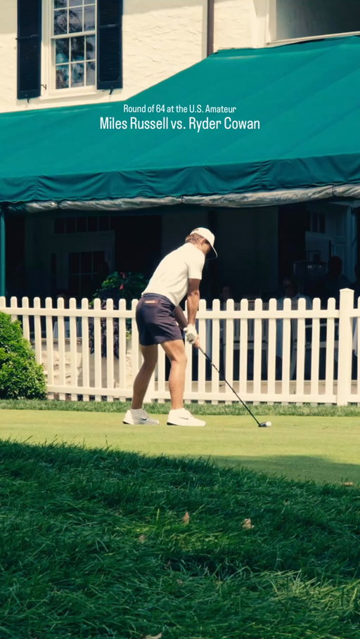 Best match of the day? Miles Russell faces off against Ryder Cowan in the Round of 64 at the U.S. Amateur.