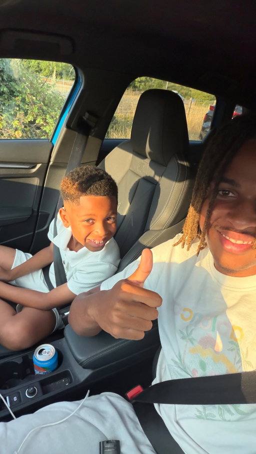 Big bro duties today taking my lil bro for a trim #freshtrim #bigbrolilbro