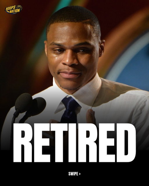 Russell Westbrook has officially retired after 18 unforgettable seasons in the NBA.

Nobody played harder. Nobody played quite like him. One of one forever. ❤️