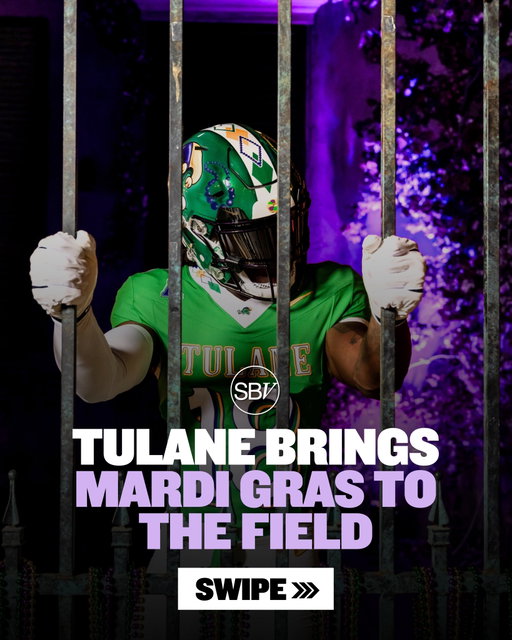 Tulane dropped one of the most unique uniforms in college football.

The Green Wave’s 2026 City Edition uniforms are inspired by Mardi Gras, featuring a hand-painted helmet, the Jester Angry Wave logo, traditional purple, green, and gold colors, and local details like a small king cake icon and Mardi Gras beads.

It’s another example of how programs can use uniforms as more than just apparel. They’re becoming a way to celebrate local culture, strengthen school identity, and create moments that resonate with fans far beyond game day.

👇 Which college football program has the best alternate uniforms?

Follow @sportsbusinessventures and find more news like this on our news site. 📲

#CollegeFootball #Tulane #SportsBusiness #Branding #UniformDesign