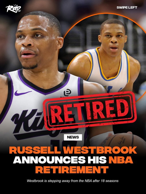 Russell Westbrook has retired from the NBA‼️🏀

He announced his retirement on August 12 with a video narrated by Oscar winner Michael B. Jordan 👀

“Sometimes you don’t even know when you’ve already watched the end,” Westbrook wrote on Instagram. “You had to be there. And now it’s over.”

Westbrook played 18 seasons with 7 teams, and holds the all-time NBA record for triple-doubles 🔥