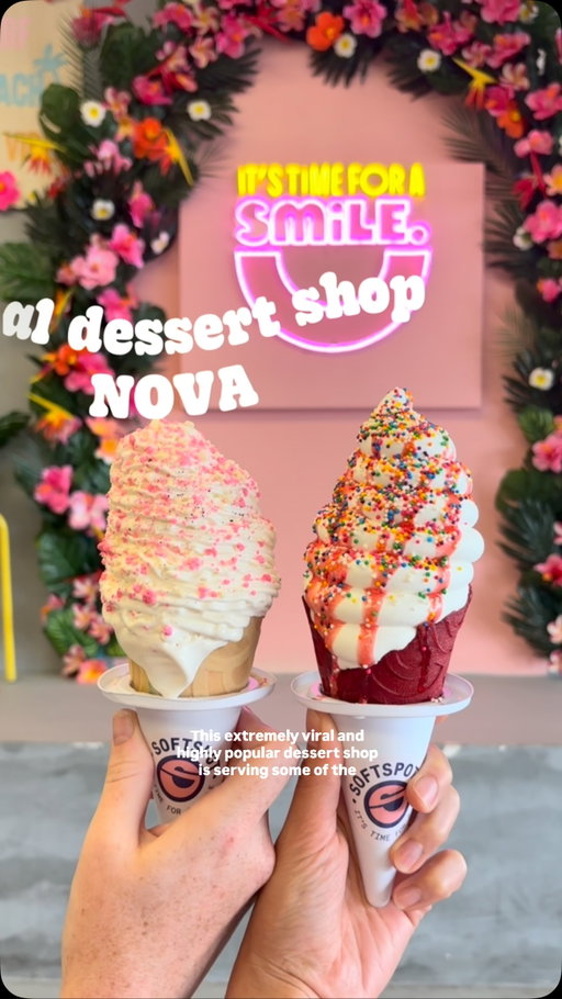 The tastiest desserts and most viral of them all can be found at @softspotusa.

From soft serve with flavors like ube and Greek yogurt to dirty sodas, New Zealand style ice cream, and much more, you need to check out softspot.