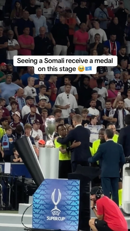 From Somalia to a UEFA Final 🇸🇴❤️ Alhamdulillah! @omar_artan #somali #somalia #omarartan