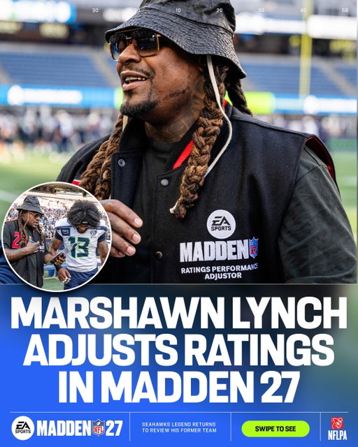 We heard the Seahawks needed more love in #Madden27. Beast Mode to the rescue.

Hard Knocks: Training Camp with the Seahawks available now on HBO Max. Last day to play #Madden27 early, link in bio.