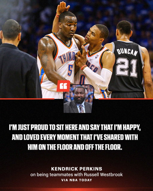 @kendrickperkins speaks on Russell Westbrook's legacy following his retirement 🙌