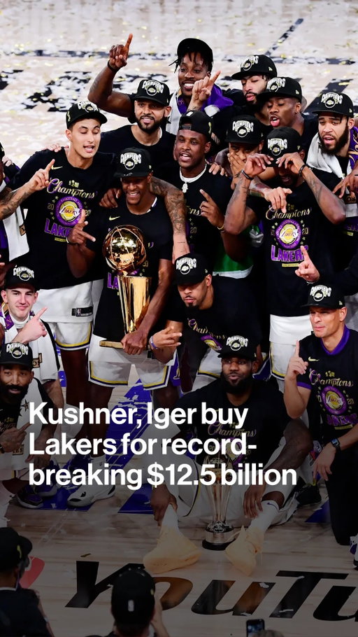 Josh Kushner and Bob Iger are buying the Los Angeles Lakers basketball team for a record-breaking price of $12.5 billion, according to people familiar with the matter.

Randall Williams has the details. Tap the link in bio form more.