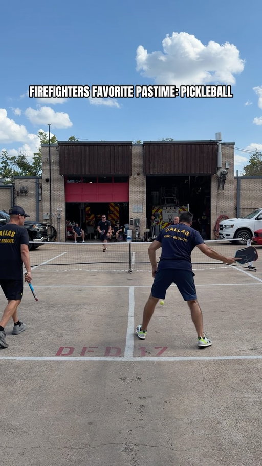 These fellas are staying active with their new @joolapickleball paddles 🏓🚒