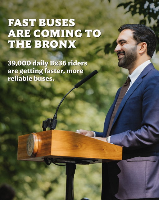 Across New York City, busways have increased bus speeds by up to 60% and reduced pedestrian and cyclist injuries by up to 45%.

In just a few weeks, the Bronx will get its first busway on Tremont Avenue. After years of slow and unreliable service, 39,000 daily Bx36 riders are finally getting the upgrades they deserve.

New Yorkers shouldn’t have to lose hours of their lives sitting in traffic. Now, they won’t have to.