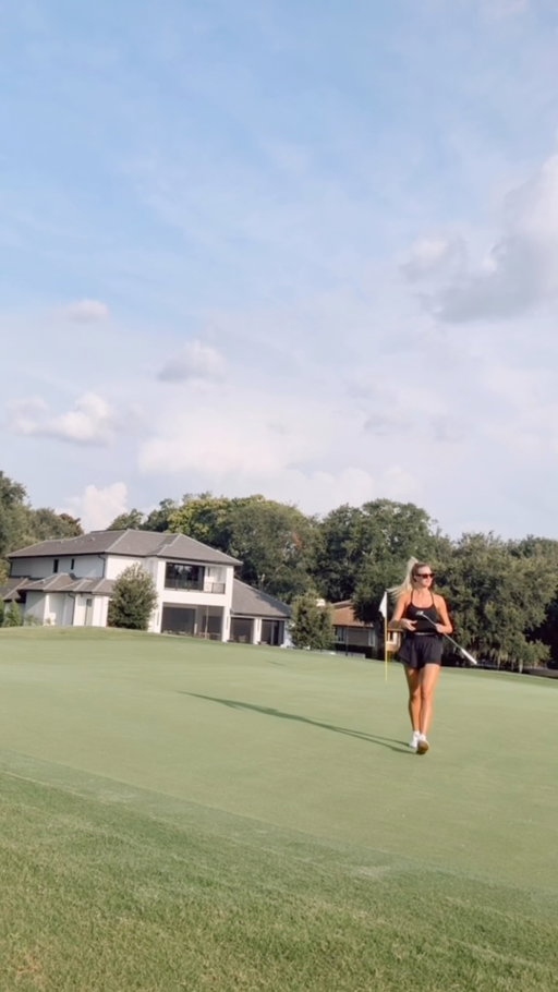 And that was for par ⛳️
Golf cart, music, a little outside activity for the girl >>>>>