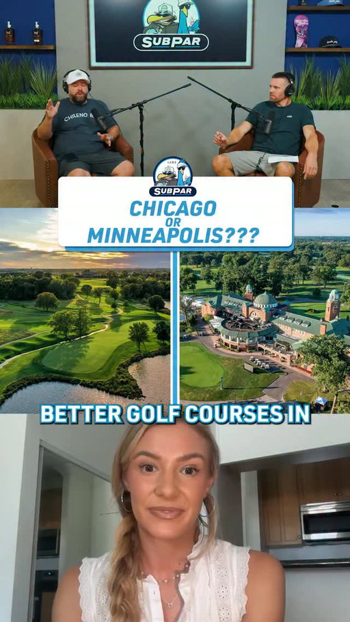 As a golfer who grew up outside of Chicago and played collegiately at the University of Minnesota, @emmmacarpenter has a unique perspective on two of the best golf cities in America.  On this week’s Subpar,  she reveals her take on if Chicago or Minneapolis is home to the better set of courses. 

Do you agree with Emma???

Full episode out now, Presented by @bluerunspirits