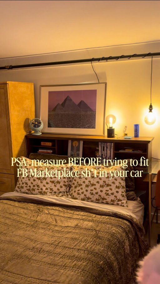 PSA: measure first. Trust me. 😂

#fbmarketplace #loftliving #interiordesign #homeinspo #diyhome