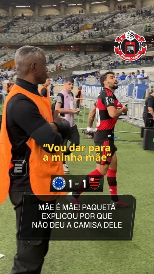 ELE NÃO É DOIDO!

Os torcedores do Cruzeiro pediram a camisa do Paquetá, mas ele não deu por um motivo nobre, diz aí!

Assista aos jogos AO VIVO da Conmebol Libertadores pela ESPN no Plano Premium do #DisneyPlus!

#LibertadoresNaESPN #Libertadores #cruzeiro #flamengo