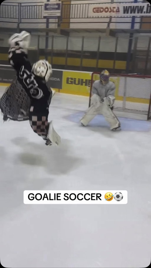 How that post-World Cup feeling got hockey goalies moving 😭⚽

(via @zbynek.varga)