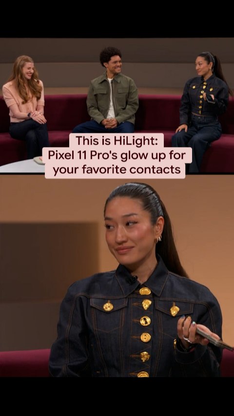 Mark them a favorite — mom, @peggygou_, you name it — and HiLight on Google #Pixel11 Pro glows through, even when your phone is face down.