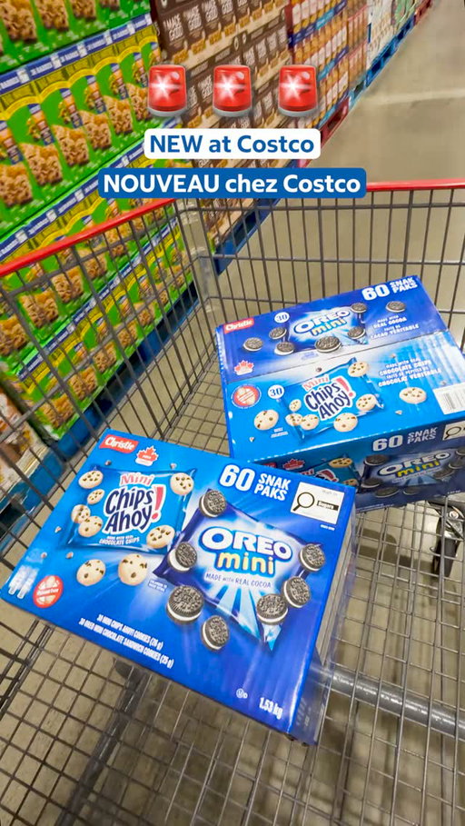 ✨ NEW at Costco ✨⁣
Oreo & Chips Ahoy! Minis Pack is the ultimate snack: lunchbox ready, or on the-go 🚗⁣
Arriving to your local warehouse! Will this be going in your cart? ⁣
Itm. 2001720 ⁣
⁣
***⁣
⁣
✨ NOUVEAU chez Costco ✨⁣
L'assortiment Oreo et Chips Ahoy! Minis, c'est la collation parfaite : idéale pour la boîte à lunch ou sur la route 🚗⁣
Arrive dans votre entrepôt! Est-ce que ça s'en va dans votre panier?⁣
Arti. 2001720