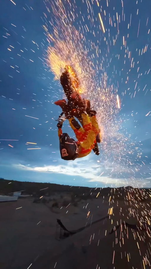 When the shot is as hot as the stunt 🔥 🎥 

🏍️: @colby32_1 
🚁: @brianwoodward_fpv 

@strictlywildco 

Shot on @osmo_global Action 6 🎥 

#fpv #fmx #osmomotion #osmoaction6 #drone