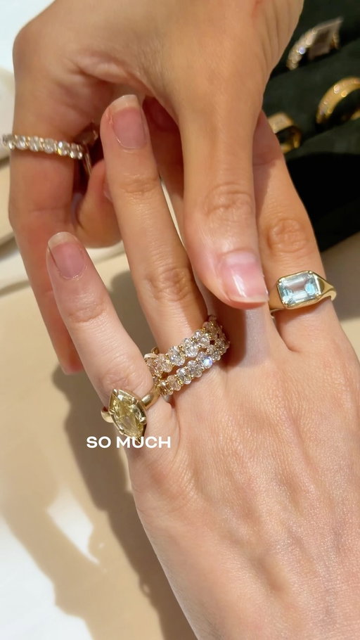 Which rings do you think we should get?? 🤎 This is one of the last things we need to do before the wedding. I love @brilliantearth because they source all of their diamonds ethically and focus on sustainability with recycled metals and FSC packaging. A 10/10 experience overall. Nothing is more fun than trying on diamonds all day and I can’t wait to choose the rings! #brilliantearthpartner
