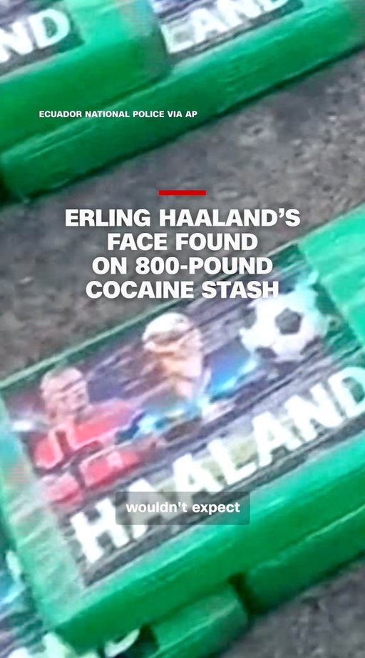 Norway soccer star Erling Haaland’s face was found printed on more than 800 pounds of cocaine bricks seized on the Ecuador-Colombia border. The driver of the truck where the cocaine was found was arrested, but gave no explanation for the stickers. It’s common for drug traffickers to label their shipments with the names of celebrities.

Read more at the link in our bio.