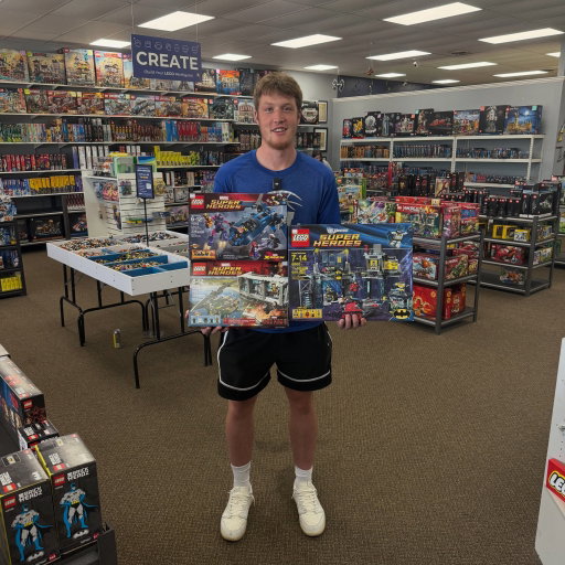 NBA Star Kon Knueppel came to Wapi Bricks! 

It was an absolute pleasure to get to know Kon and show him around the store. He’s a down to earth, humble guy that enjoys the LEGO hobby, specifically Super Heroes and Modular Buildings. He even bought retired sets for the first time!

We also gave him 25 custom printed Kon Knueppel LEGO minifigures. He’s keeping 19, our owner Zach kept one, and the other 5 he signed and will be auctioned off with all proceeds going to Kon’s charity of choice, St. John’s Lutheran Church in Wauwatosa, WI. 

The auction will be held on Whatnot, Saturday August 15th starting at 10am. Get $15 off your first purchase on Whatnot when you sign up with the link in @wapi_bricks bio. 

Thank you Kon for coming to our store!

(We snuck in a 1v1 game. Needless to say, Kon cooked me.)

WE BUY LEGO. Email sell@wapibricks.com to sell your LEGO collection to us.