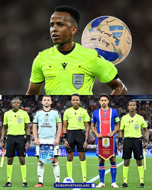 Omar Artan, the Somali referee who was selected for the World Cup but was barred from entering the United States, made history as the first non-European referee to officiate the UEFA Super Cup 👏

“Thank you, this was my World Cup” was the message he shared after the game 🥹➡️

📸: @uefa