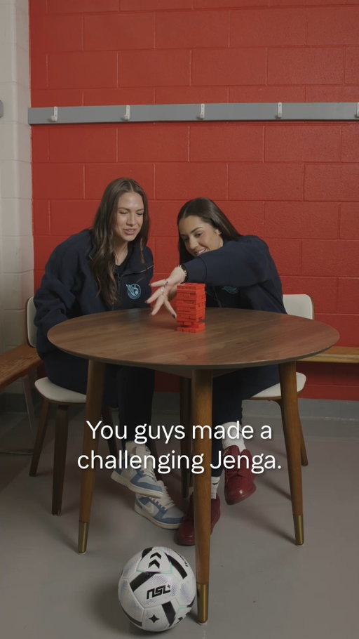 ⚽ When @ottrapidFC players need help fixing a leak or repairing a flat tire... who do they call first? Over a game of Jenga, @jyllissaharris and @dbaiee spill the tea on which teammates they trust to help protect what matters most off the pitch. 💅 @northernsuperleague