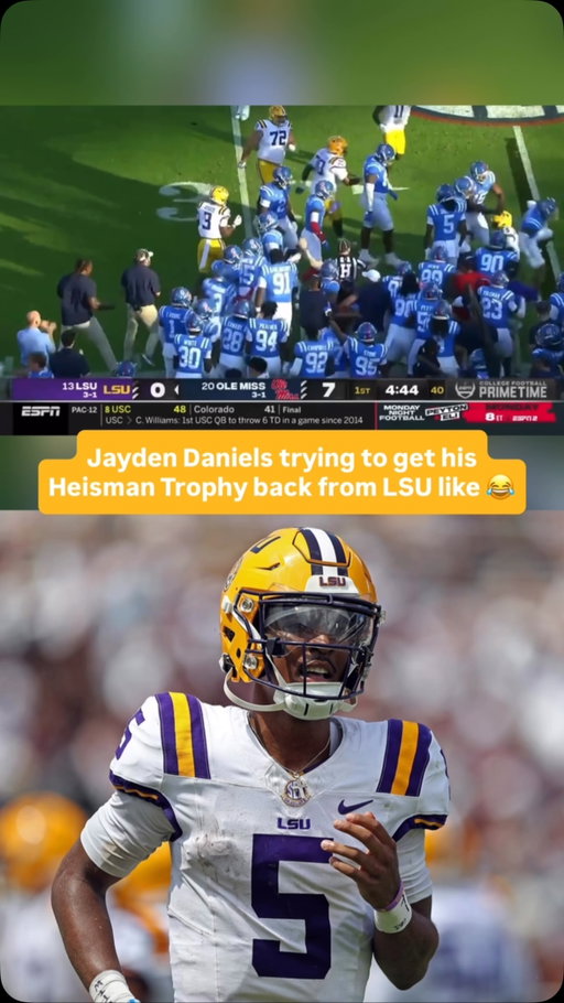 Jayden Daniels wants his Heisman Trophy BACK from LSU 😳🏆

According to ESPN, Daniels personally reached out to LSU leadership before fall camp after learning that sophomore cornerback DJ Pickett would wear No. 5 — the same number Daniels wore while winning the 2023 Heisman Trophy. 

Daniels reportedly learned of the decision after promotional photos of Pickett wearing No. 5 leaked.

Daniels’ representatives have since sent LSU a cease-and-desist requesting that the school stop using his name, image and likeness for promotional purposes. 

But the dispute goes even further: Daniels’ camp has also requested that LSU return its copy of the Heisman Trophy he won in 2023.

LSU reportedly has no intention of returning the Heisman and has not decided how much it will comply with the cease-and-desist, which the school notes is not legally binding.

The situation stems from a promise made during Pickett’s recruitment. The five-star cornerback reportedly made wearing No. 5 a condition of signing with LSU, just as he had with finalists Oregon and Miami. 

Former LSU coach Brian Kelly acknowledged the promise but refused to give Pickett the number as a freshman without Daniels’ blessing, leading Pickett to wear No. 3 during his Freshman All-American season.

When Pickett negotiated his return to LSU this offseason, sources told ESPN that money wasn’t the sticking point — getting No. 5 was.

Now Lane Kiffin has spoken directly with Daniels, Pickett has his number, and LSU’s most recent Heisman Trophy winner wants the school’s copy of his trophy returned.

Who is in the right here? 🤔

#collegefootball #cfb #cfb26 #cfb25