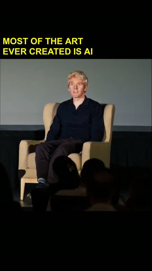 "Can anyone name a work of art made with AI?”

@patrickcollison on AI, art, and what we may still be waiting for.

FULL CONVERSATION w/ @lukeburgis ON YOUTUBE

#aiart #aiartist