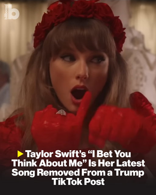 The White House isn’t done with trolling Taylor Swift, and she’s not having any of it.⁠
⁠
The White House official TikTok account posted a video montage of Donald Trump going about his day on Wednesday (Aug 13), featuring Swift’s vault cut “I Bet You Think About Me” — and a caption referencing the song. By early Thursday, Aug. 13, the sound was muted from the social platform.⁠
⁠
This isn't the first time Swift has stopped the White House from using her music in their social media promo.  Last week, Team Trump shared an edited clip of Donald and Melania Trump watching a fireworks show with Swift’s "august” playing in the background. By Friday (Aug. 7), fans noticed the 'folklore' track was removed from the post — alongside a message explaining, “This sound isn’t available.”⁠
⁠
More details are at the link in bio.