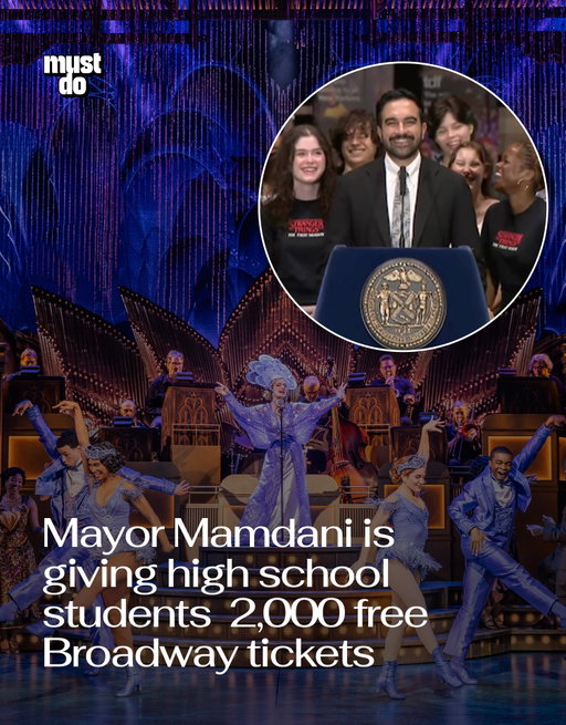 PSA for every NYC high school student, parent, teacher and anyone who knows one.

More than 2,000 free Broadway tickets are being given away to New York City high school students through a new initiative from Mayor Zohran Mamdani’s administration and TDF.

Students in grades 9–12 can enter for the chance to claim up to two free tickets to one of seven shows, including The Great Gatsby, Stranger Things: The First Shadow, Buena Vista Social Club and In the Heights.

The lottery is open NOW through Monday, August 17 at 10 AM.

Sign up at on.nyc.gov/Broadway.

And even if you don’t win, every student who enters gets a free two-month TDF membership, unlocking Broadway tickets for as little as $20 and free or discounted access to cultural institutions across NYC.

By the way, we have a weekly newsletter rounding up what’s worth doing and knowing about in NYC. One newsletter. Once a week. Link in bio.

Media via NYC Broadway/TDF/@nycmayor

#mustdonyc #nycbroadway #nycfreetickets