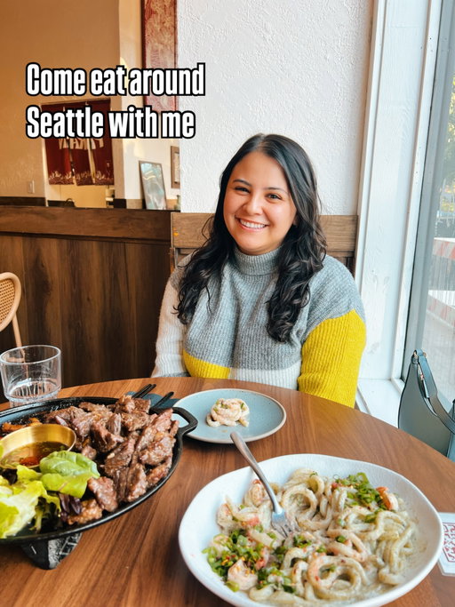 Come eat around Seattle with me:
🍣 @hannyatousea 
🥩 @steakeasy.bistro 
🍩 @mightyodonuts 
🍅 @seattlekoshari 
🍔 @oxburger.seattle 
🍗 @hhc 
🍕 @sunnyhillseattle 
🍲 @haidilao_southcenter