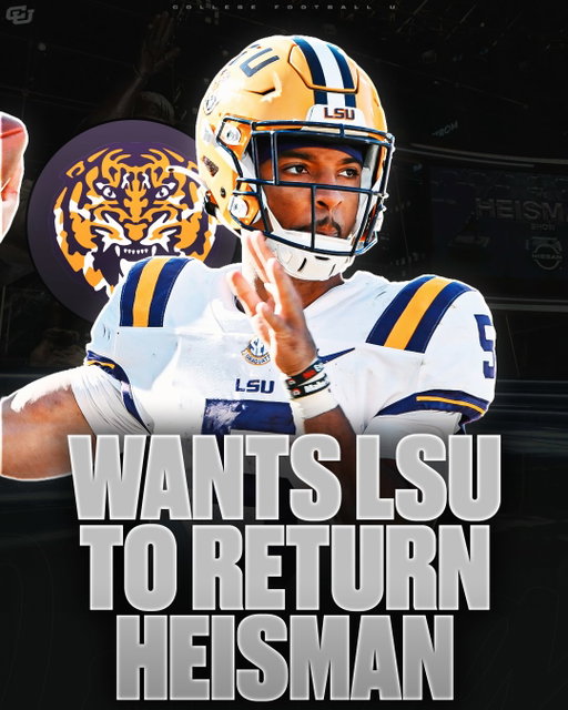 CRAZY: Jayden Daniels wants LSU to return its copy of the Heisman Trophy 🤯

Daniels’s camp has requested LSU return its copy of the Heisman Trophy Daniels won in 2023, sources confirmed. When a player wins The Heisman, both player and school receive a trophy. 

LSU has no intention of doing so and is undecided to what degree it will comply with the cease and desist, noting it is not a legally binding document.

LSU coach Lane Kiffin has also spoken with Daniels’s representative directly, sources confirmed.

Thoughts? ⬇️ (via Matt Moscona)