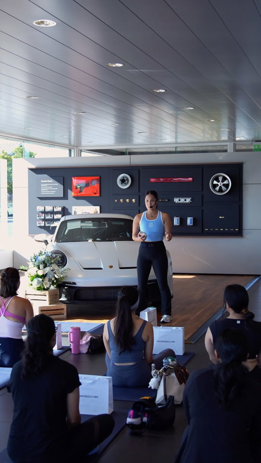 JETSET Pilates × Porsche Walnut Creek brought together movement, luxury, and the perfect post-class fuel.

Guests enjoyed refreshing matcha from @drinksolhouse and delicious bites from @salagrillco all surrounded by the Porsche GT3.

A beautiful way to move, mingle, and start the Sunday right.