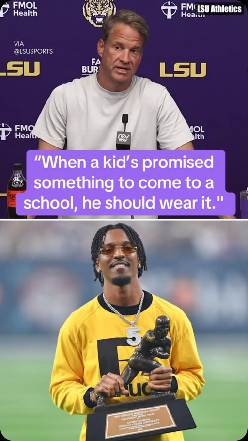 Lane Kiffin says No. 5 was promised to DJ Pickett during his recruitment, but Jayden Daniels has expressed disappointment with LSU’s decision 🤔